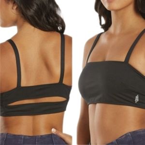 FP Movement Very Prairie Bandeau Style Back CutOut Black Bra